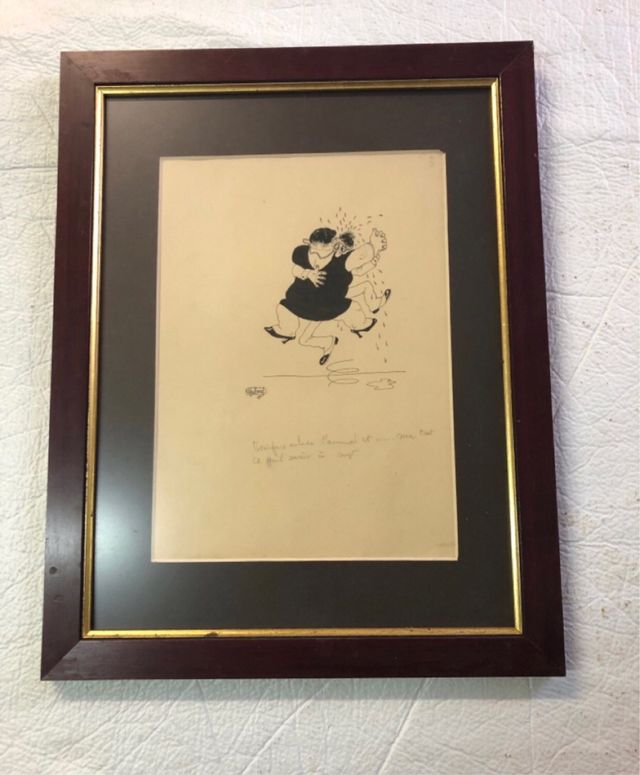 Albert Dubout dibujó a plumilla sobre papel 40x20