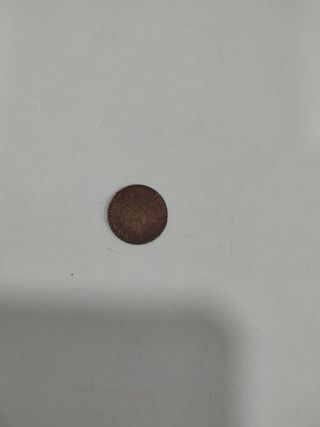 Moneda 1/2 Céntimo de Escudo 1868 Isabel II Barcel