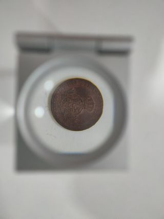 Moneda 1/2 Céntimo de Escudo 1868 Isabel II Barcel