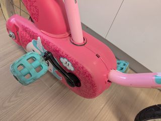 Bicicleta Infantil 14 Rosa Unicornio + Ruedines