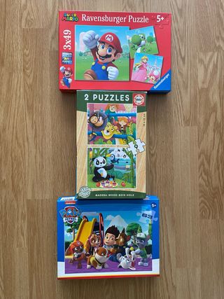 Pack 3 Puzzles Ravensburger y Educa