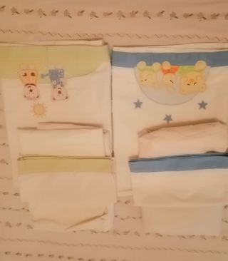 Ropa de cuna con estampado