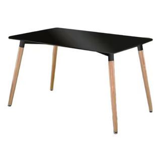 Mesa de salón negra impecable
