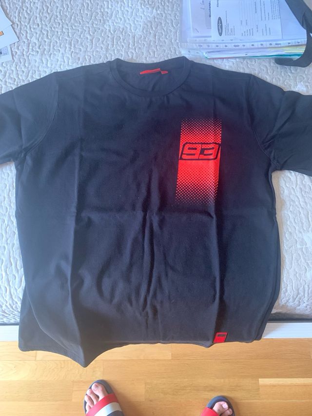 T-shirt nera ufficiale Marc Marquez 93