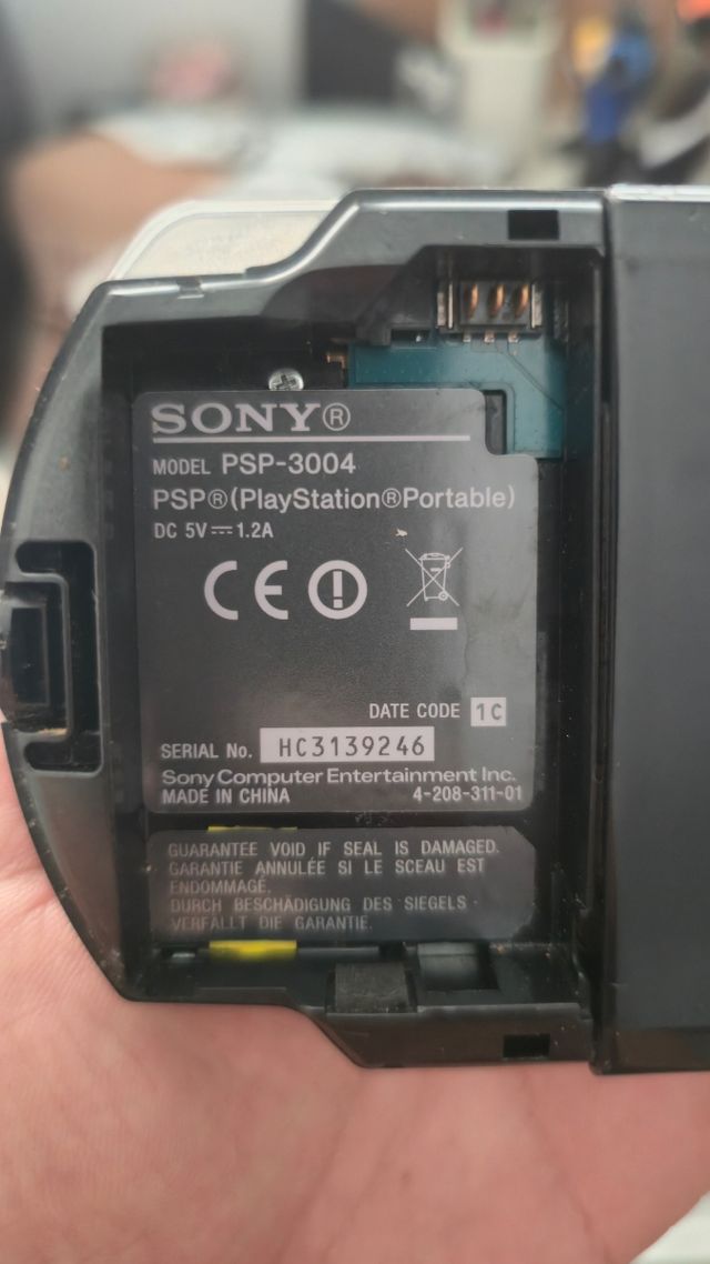 PSP 3004 Sony Negra