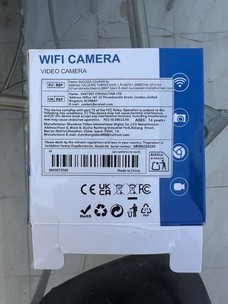 Cámara WiFi Video Cámara