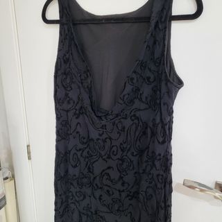 Vestido fiesta largo brillos talla 42/44