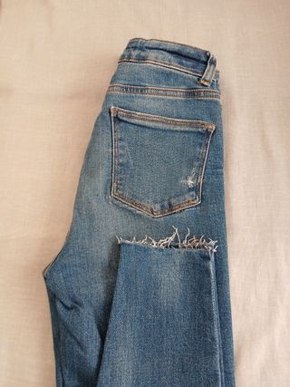 Lote 5 Pantalones Vaqueros Zara Mujer Talla 34