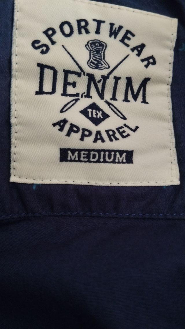 Camisa azul hombre talla S