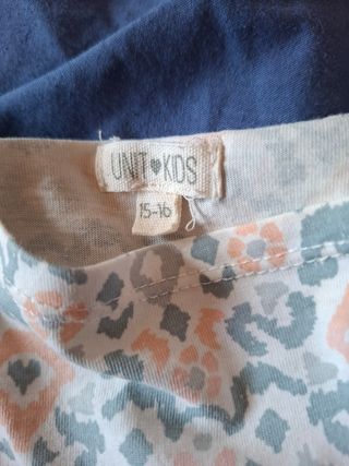 Vestido corto adolescente estampado