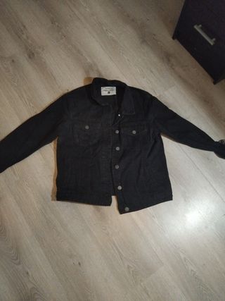Chaqueta vaquera negra Terranova Talla M