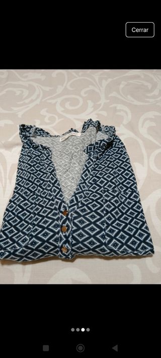 Camiseta Sfera azul estampada