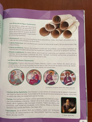 Religión católica. 5 primaria. Edén. Revuela