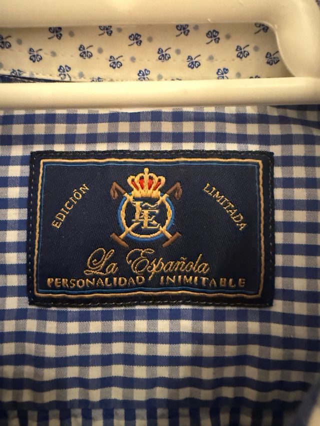 Camisa La Española Azul Cuadros