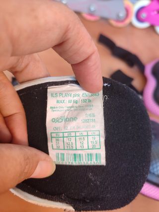 Patines rosas y morados con protecciones. REGALO