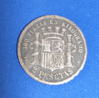 Moneda 2 Pesetas 1870