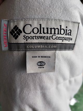 Chaqueta Columbia Vertex Impermeable Talla 18/20