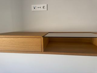 Cómoda de dormitorio de madera con cajones de DM