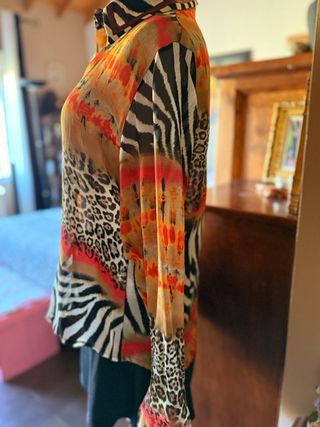Camisa Vintage Animal Print Talla M