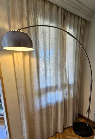 LÁMPARA ARCO PIE DE MÁRMOL