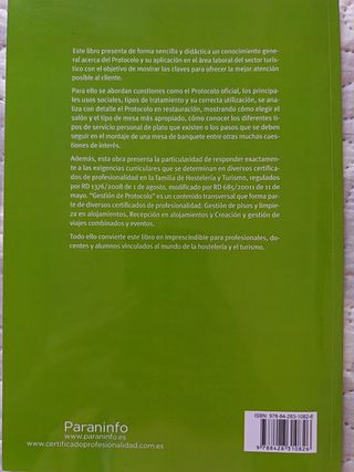 Libro Gestión de protocolo