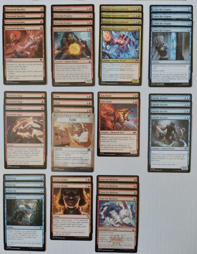 Deck 4 Turn Win Pauper Izzet Prowess Magic MTG