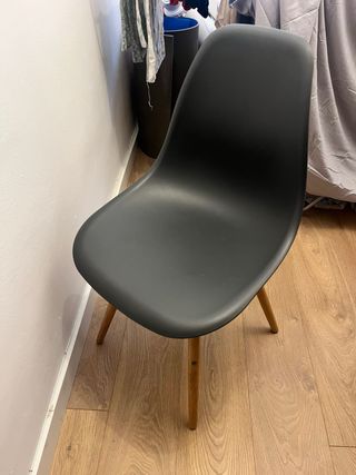 Sedie di design grigie Maison du Monde, confezione da 2