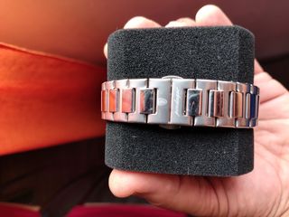 Reloj de Pulsera Hombre Azul y Plateado