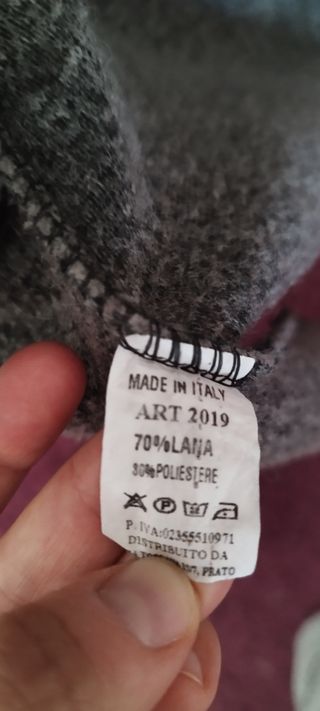 Abrigo gris con capucha Talla M