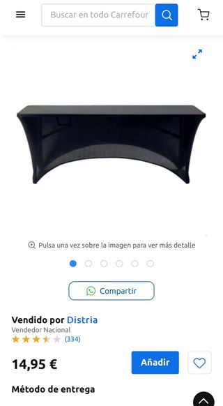 Mesa plegable Catering 180x74x74 cm