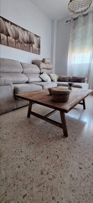Mesa de centro madera maciza