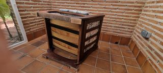 2 cómodos sillones de Madera Vintage