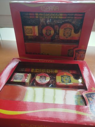 Pack España Fútbol: Bolis, Celo, Lápices y Estuche