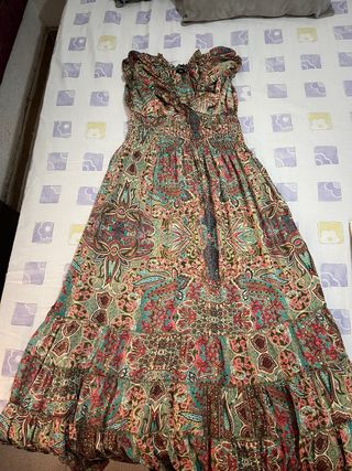 Vestido largo estampado