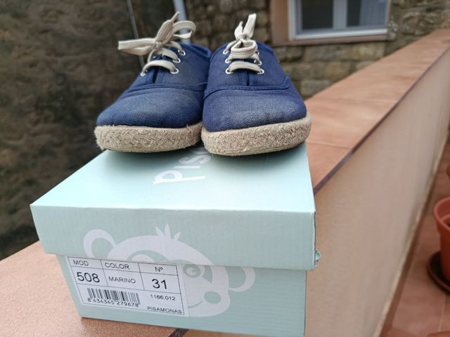 Zapatillas niño Pisamonas azul marino talla 31