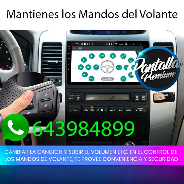 Radio Pantalla CARPLAY GPS para Toyota Prado j120