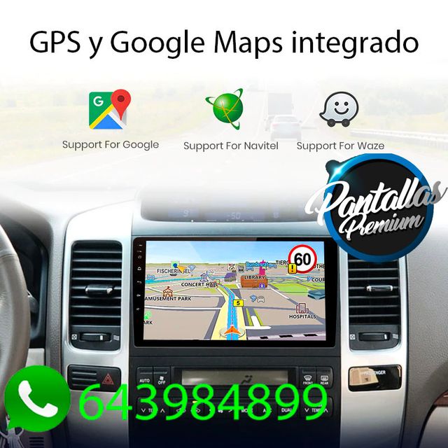 Radio Pantalla CARPLAY GPS para Toyota Prado j120