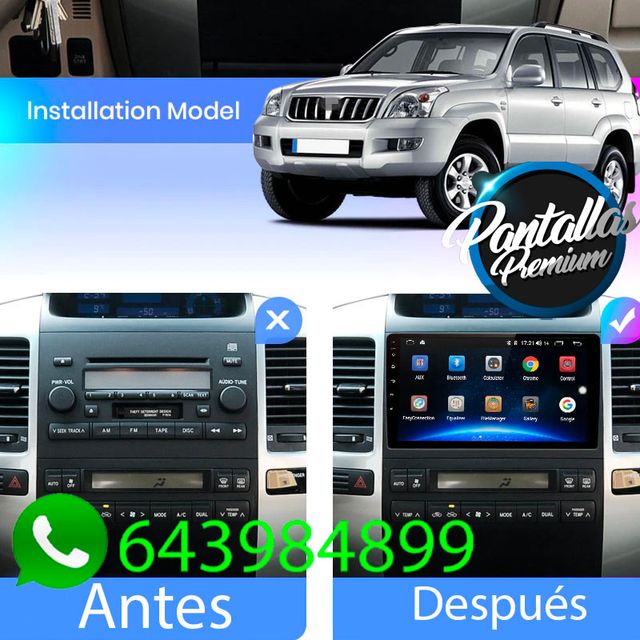 Radio Pantalla CARPLAY GPS para Toyota Prado j120