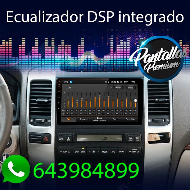 Radio Pantalla CARPLAY GPS para Toyota Prado j120