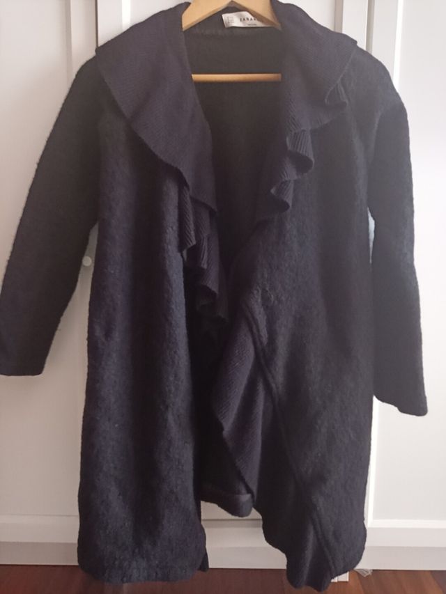Chaqueta Zara Lana Negra