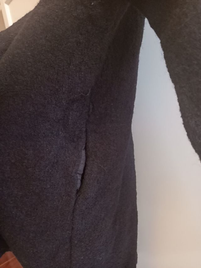 Chaqueta Zara Lana Negra