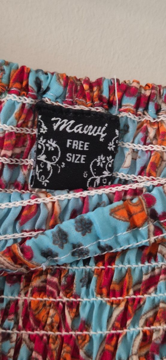 Falda larga boho étnica estampada