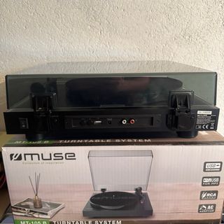 Tocadiscos Muse MT-105 B Negro