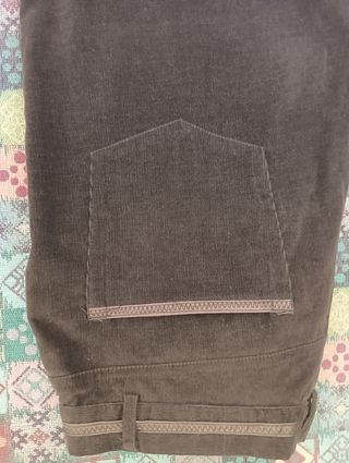 Traje micropana mujer marrón talla 38-40.