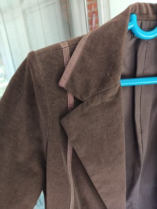 Traje micropana mujer marrón talla 38-40.