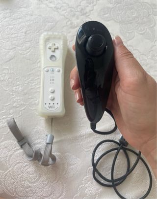 Mando Wii Motion Plus + Nunchuk + Funda