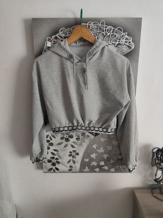 Camiseta corta gris