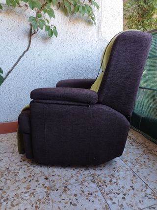 Sillón reclinable eléctrico tela