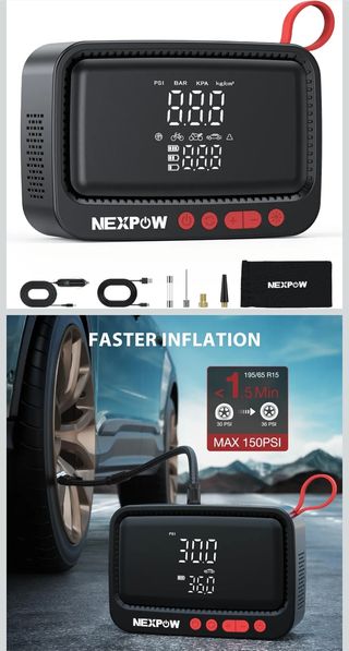 Inflador Digital NEXPOW 12000mAh