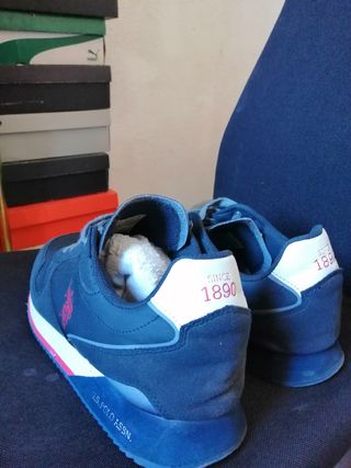 Zapatillas U.S. Polo Assn. Azul y Rojo